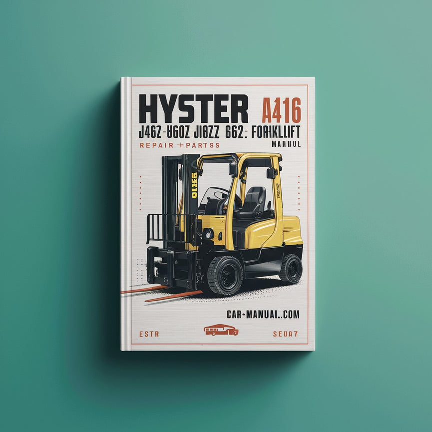 Manual de reparación y piezas de montacargas Hyster A416 J40Z J50Z J60Z J65Z