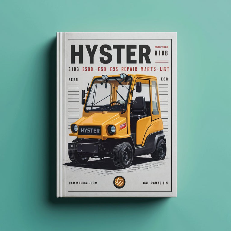 Manual de reparación y lista de piezas de Hyster B108 E30b E40b E50b E60bs