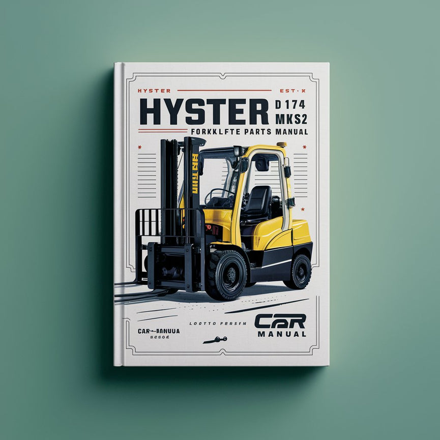 Manuel de réparation et de pièces détachées pour chariot élévateur Hyster D174 R30XMS2