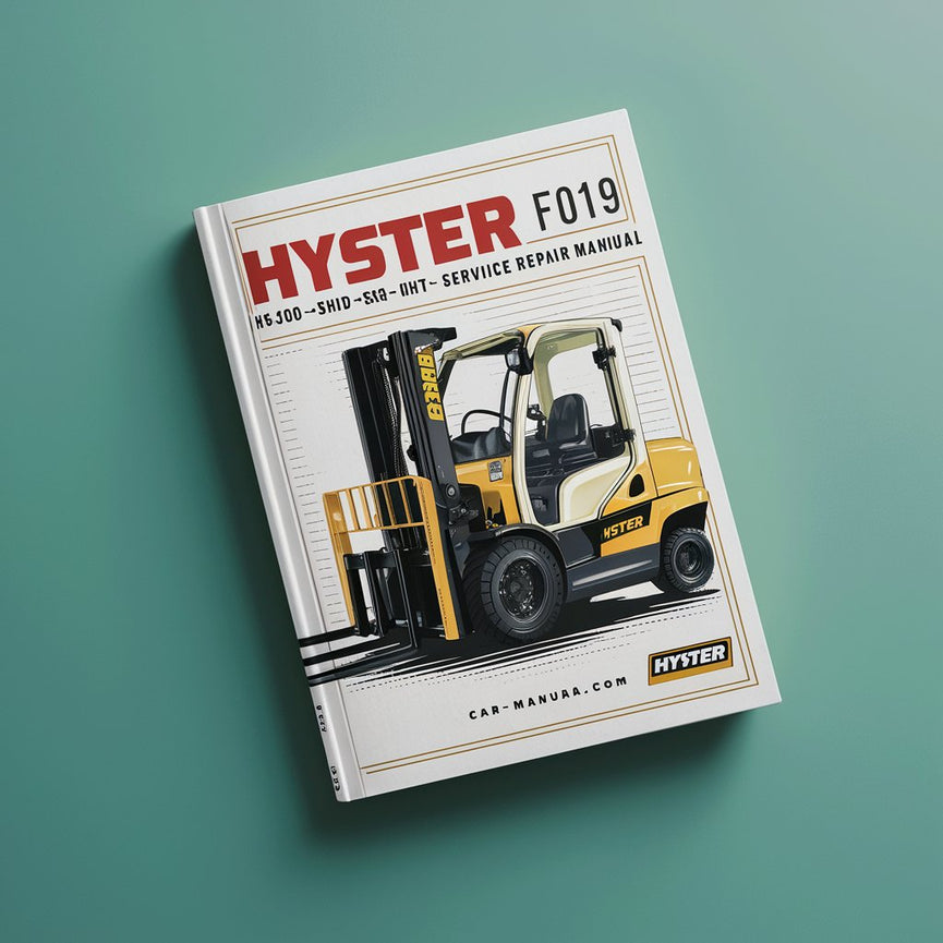 Manual de servicio y reparación de montacargas Hyster F019 (H300-350HD H360HD-EC)