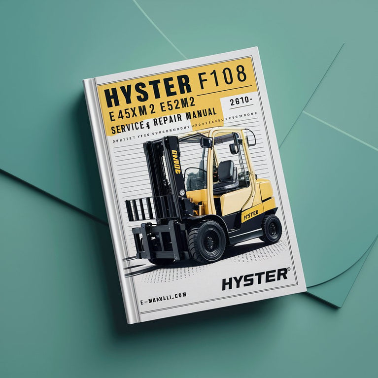 Manual de servicio y reparación de montacargas Hyster F108 (E45XM2 E50XM2 E55XM2 E60XM2 E65XM2)