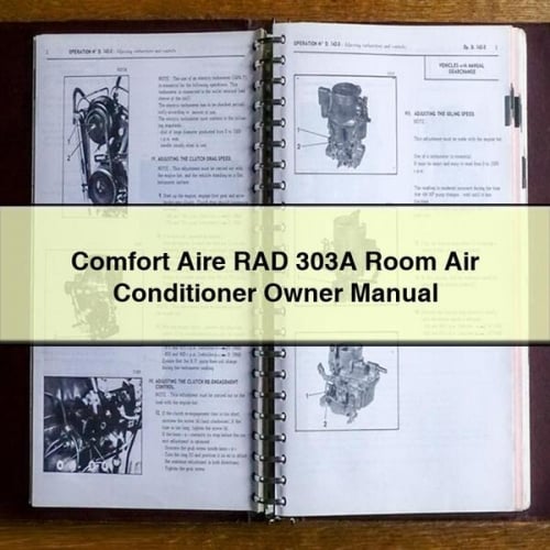 Comfort Aire RAD 303A Room Air Conditioner Manual