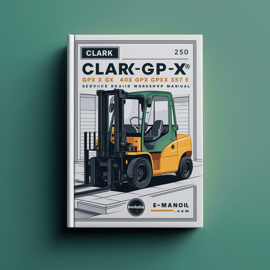 Manual de taller y reparación de montacargas Clark GPX 35 GPX 40 GPX 50E