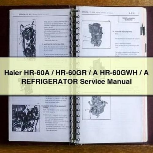 Haier HR-60A / HR-60GR / A HR-60GWH / A REFRIGERATOR Service Manual PDF Download