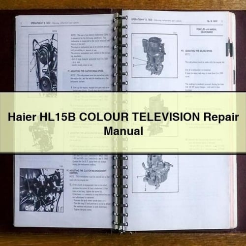 Haier HL15B Color Television Repair Manual