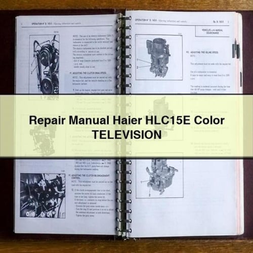 Haier HLC15E Color Television Repair Manual (PDF)