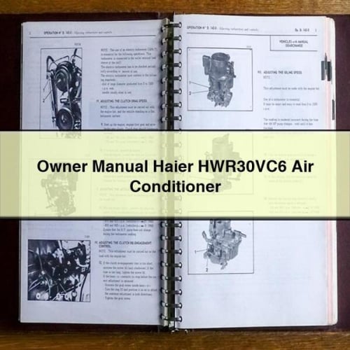 Owner Manual Haier HWR30VC6 Air Conditioner PDF Download