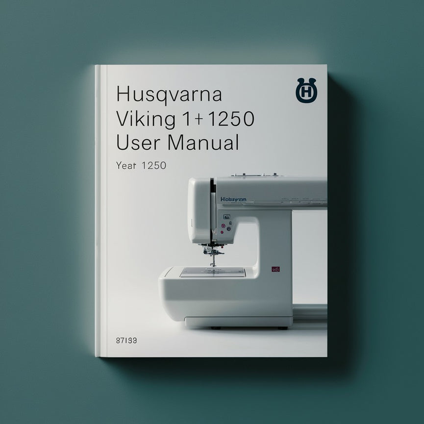 Manual de usuario de la máquina de bordar Husqvarna Viking 1+ 1250