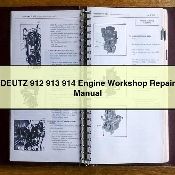 Manual de taller y reparación de motores DEUTZ 912 913 914