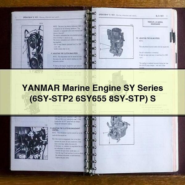 Moteur marin YANMAR série SY (6SY-STP2 6SY655 8SY-STP) S