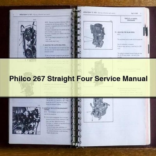 Philco 267 Straight Four Service Manual PDF Download