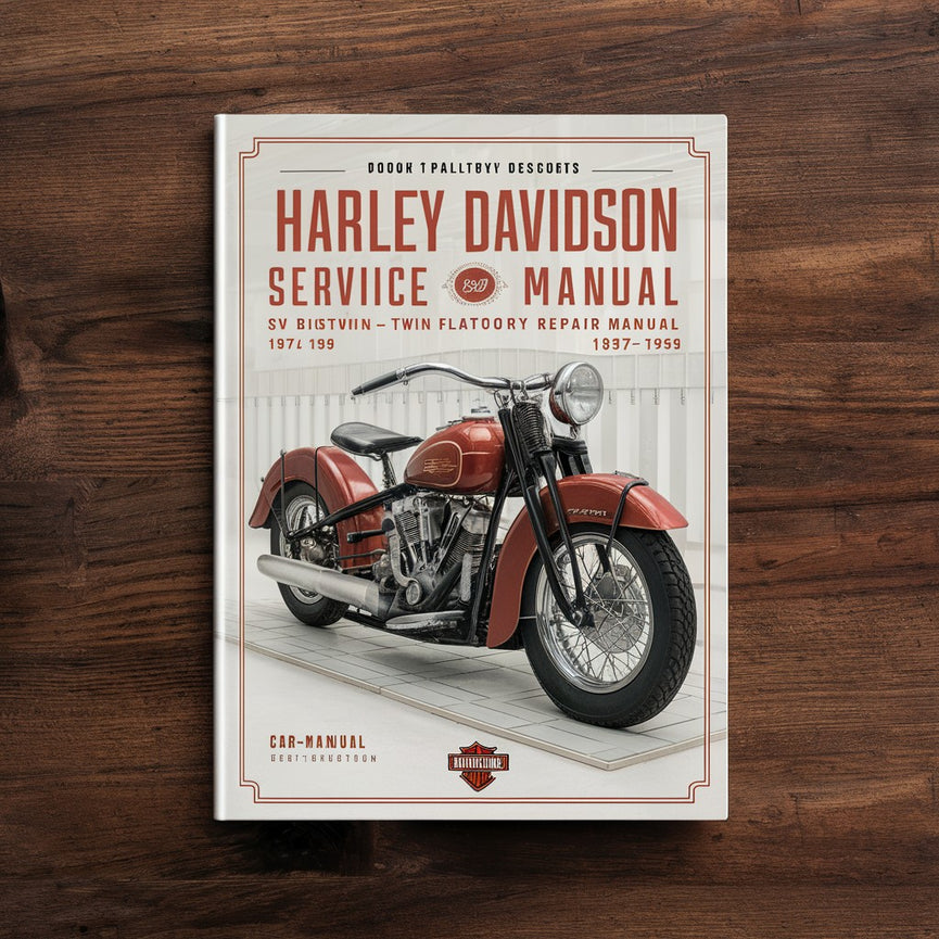 Manual de servicio de HARLEY DAVIDSON SV BIGTWIN V-TWIN FLATHEAD Manual de reparación de fábrica 1937-1959