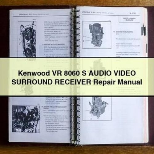 Kenwood VR 8060 S AUDIO Video SURROUND Receiver Repair Manual PDF Download