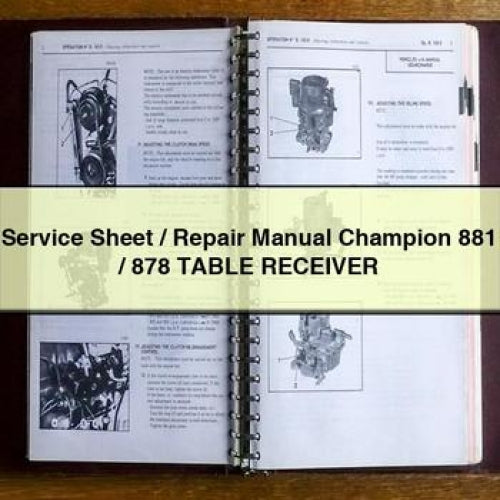 Champion 881/878 TABLE Receiver Service Manual