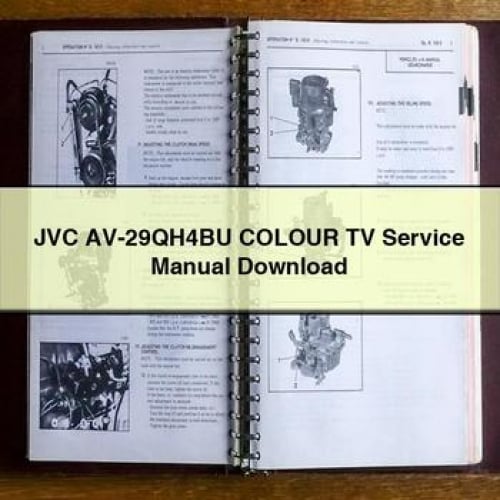 JVC AV-29QH4BU Colour TV Service Manual PDF