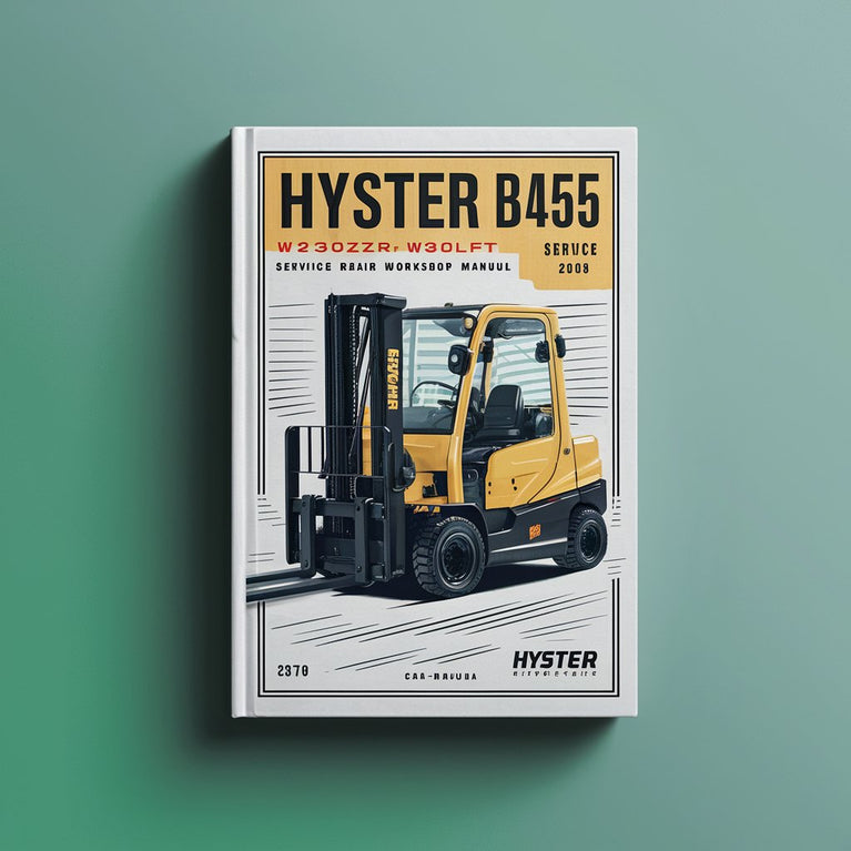 Manual de taller de reparación y mantenimiento de montacargas Hyster B455 (W20ZR W30ZR)