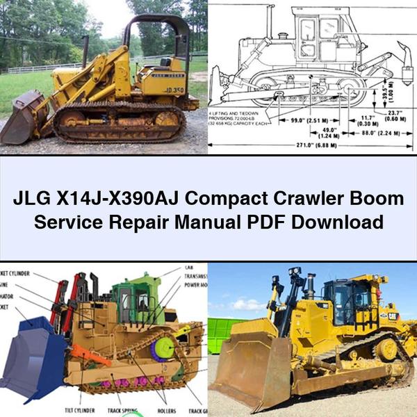 Manual de servicio y reparación de la pluma compacta de orugas JLG X14J-X390AJ