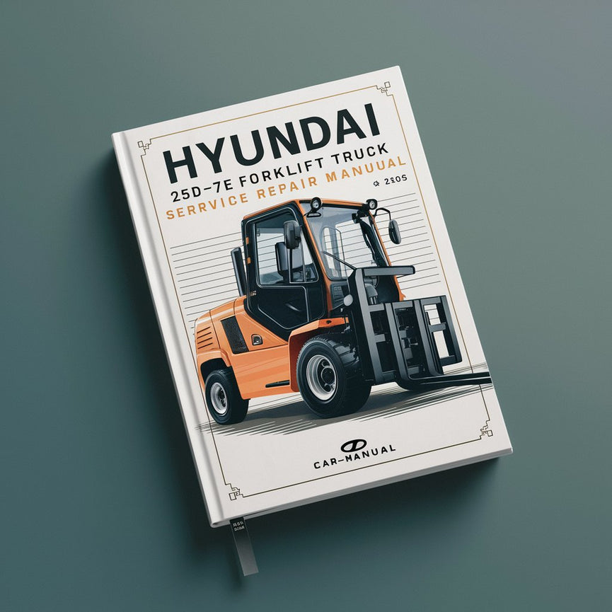 Manual de servicio y reparación de la carretilla elevadora Hyundai 25D-7E