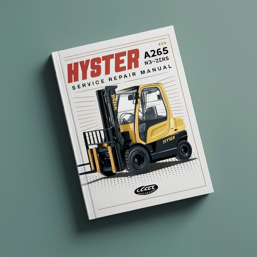 Manual de servicio y reparación de la carretilla elevadora Hyster A265 N30ZDRS