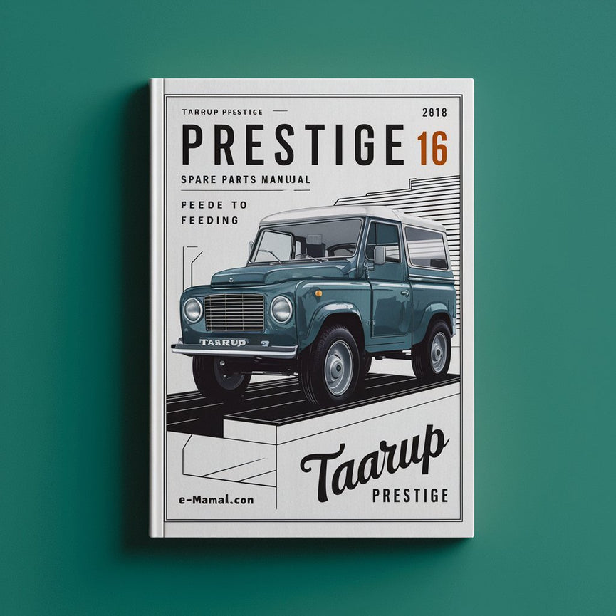 Taarup Prestige 16 Manual de Recambios para Alimentación