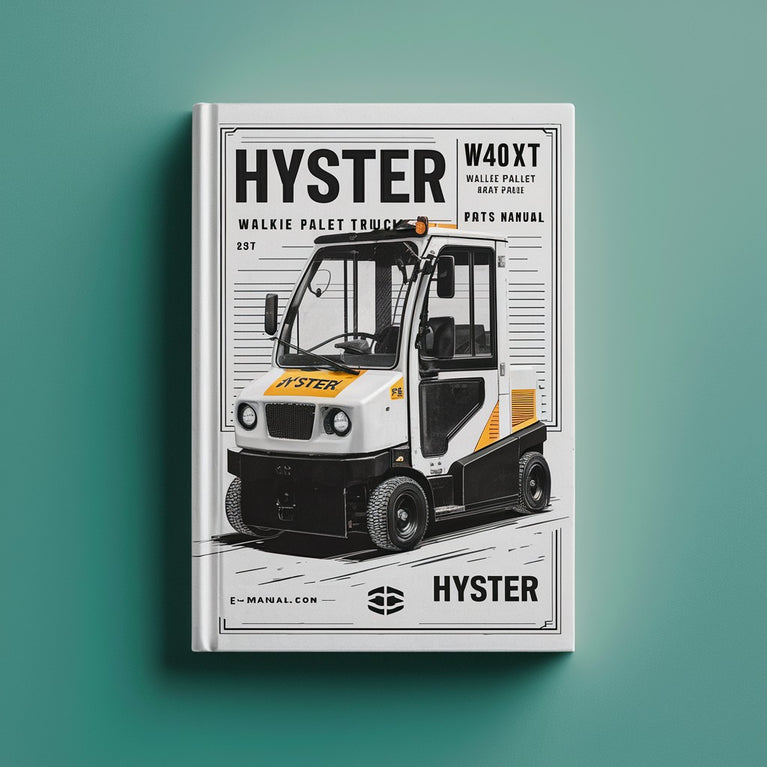 Manual de piezas de la transpaleta eléctrica portátil Hyster W40XT (A218)