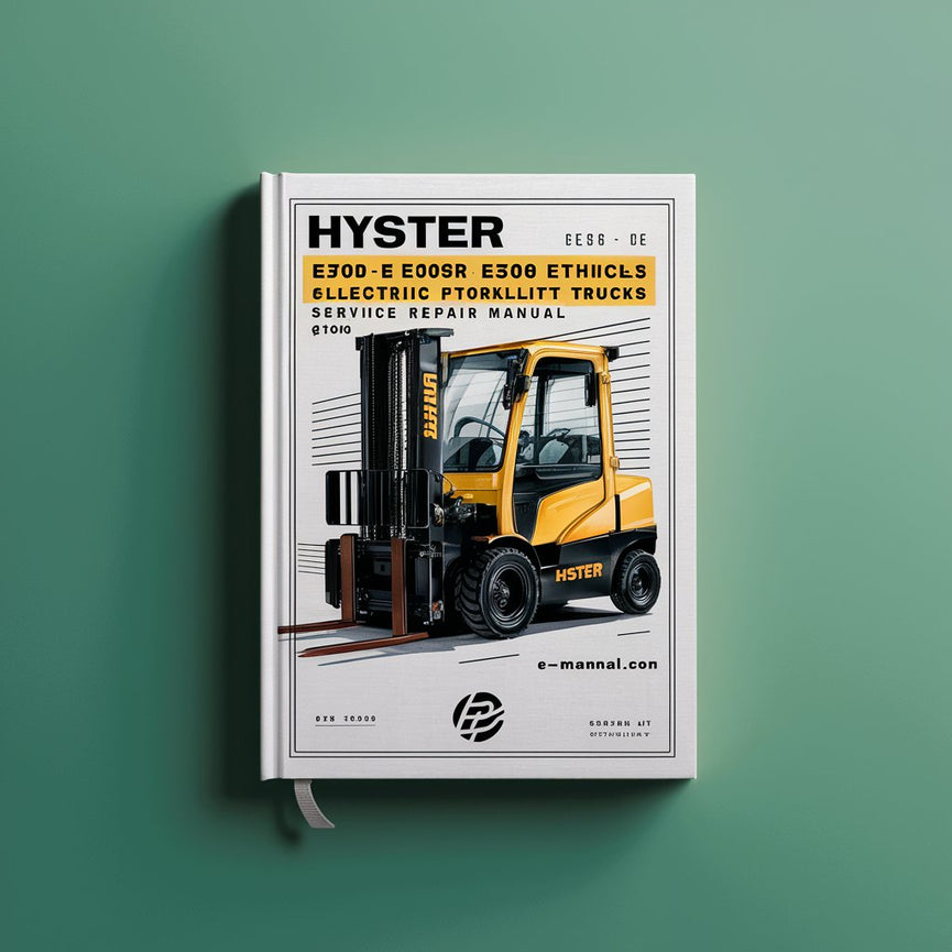 Manual de servicio y reparación de carretillas elevadoras eléctricas Hyster E30B E40B E50B E60BS (B108)