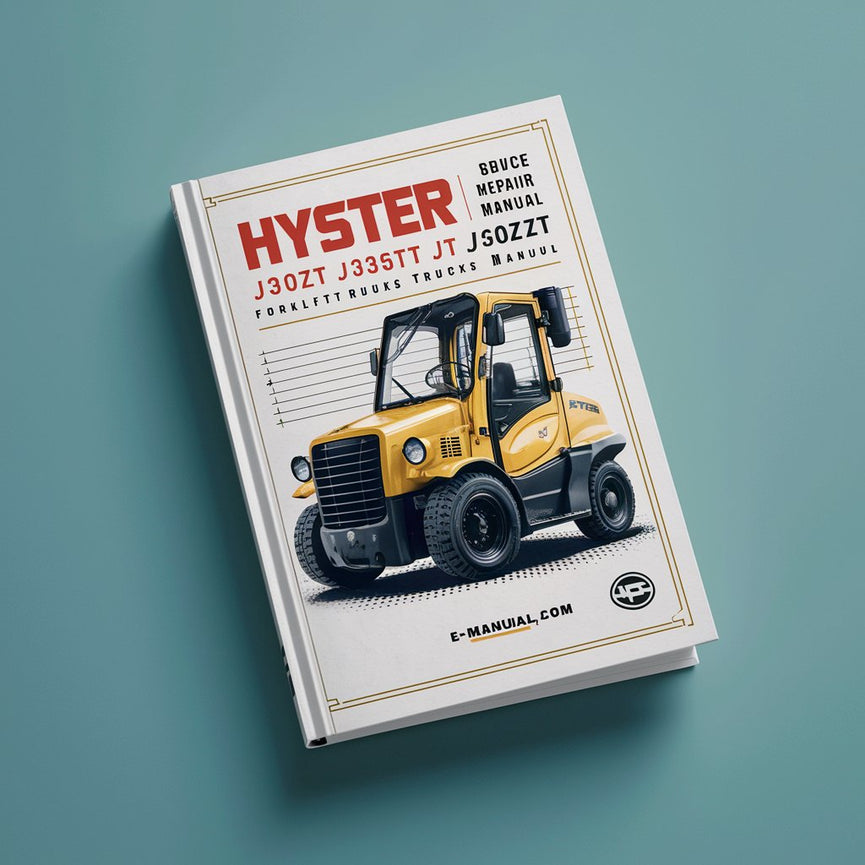 Manual de servicio y reparación de carretillas elevadoras Hyster J30ZT J35ZT J40ZT (J160)