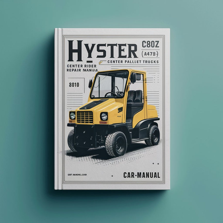 Manual de servicio y reparación de transpaletas con operador a bordo Hyster C80Z (A479)