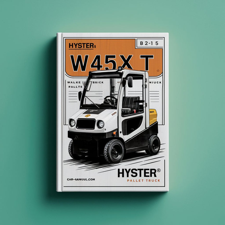 Manual de servicio y reparación de transpaletas eléctricas Hyster W45XT (B215)