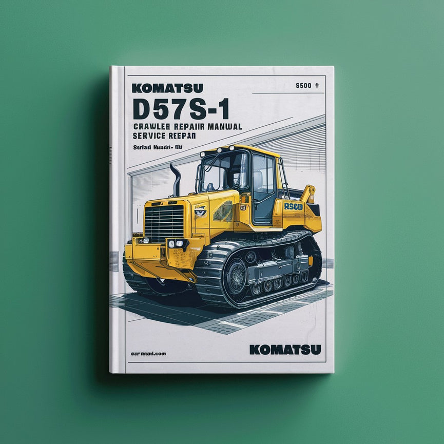 Manual de servicio y reparación de cargadora de cadenas Komatsu D57S-1 (número de serie: 6501 y posteriores)