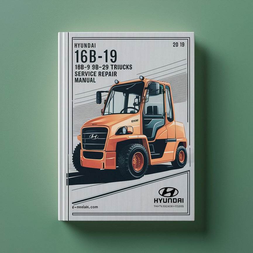 Manual de servicio y reparación de carretillas elevadoras Hyundai 16B-9 18B-9 20B-9