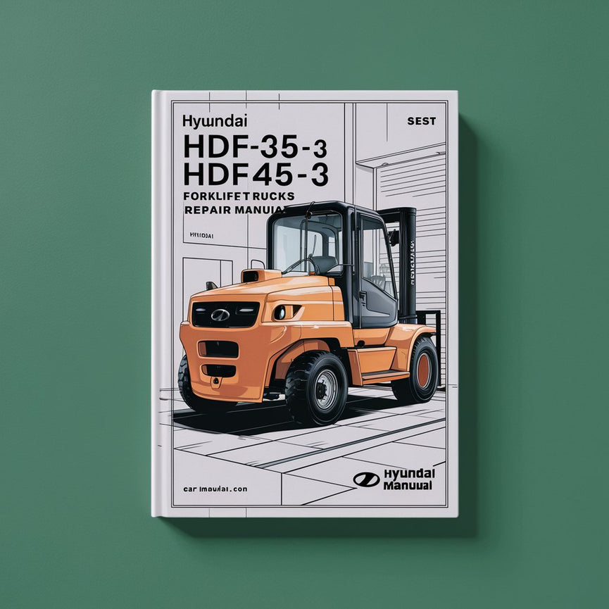 Manual de servicio y reparación de carretillas elevadoras Hyundai HDF35-3 HDF45-3