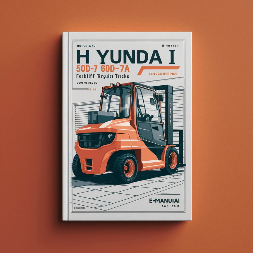 Hyundai 50D-7A 60D-7A 70D-7A Forklift Trucks Service Repair Manual