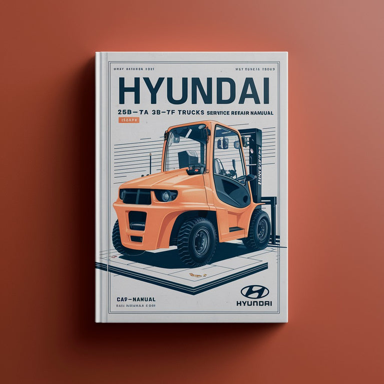 Manual de servicio y reparación de carretillas elevadoras Hyundai 25B-7A 30B-7A 35B-7A