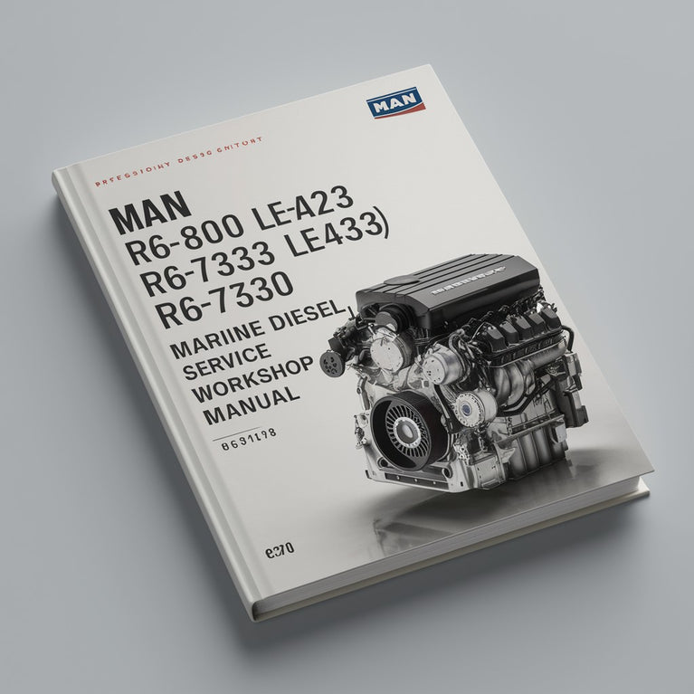 MAN R6-800 (D2876 LE423) R6-730 (D2876 LE433) Marine Diesel Engine Service Repair Workshop Manual