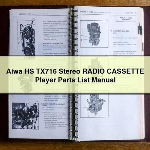 Aiwa HS TX716 Stereo RADIO CASSETTE Player Parts List Manual PDF Download