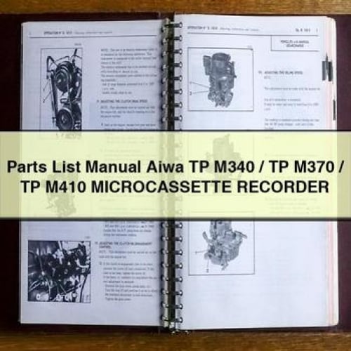 Parts List Manual Aiwa TP M340 / TP M370 / TP M410 MICROCASSETTE RECORDER PDF Download