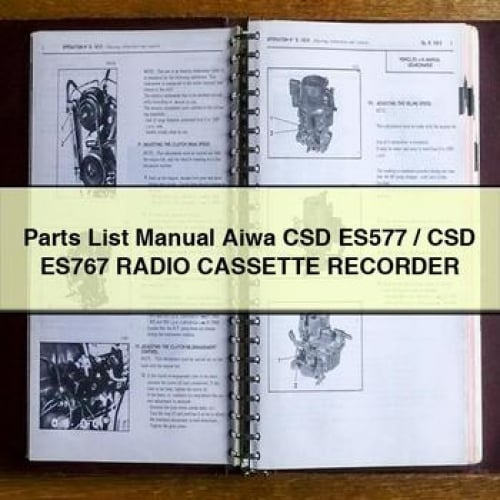 Parts List Manual Aiwa CSD ES577 / CSD ES767 RADIO CASSETTE RECORDER PDF Download