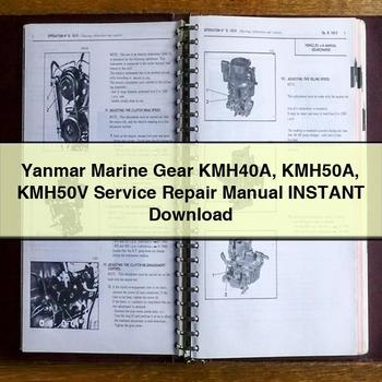 Manual de servicio y reparación de Yanmar Marine Gear KMH40A KMH50A KMH50V