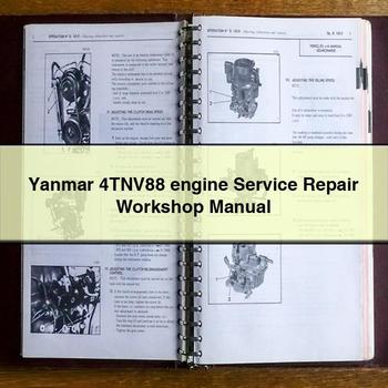 Manuel d'atelier de réparation et d'entretien du moteur Yanmar 4TNV88