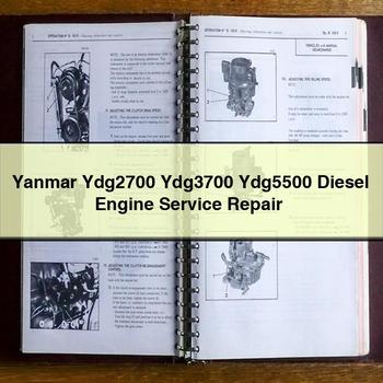 Manuel de réparation et d'entretien du moteur diesel Yanmar Ydg2700 Ydg3700 Ydg5500