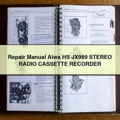 Aiwa HS-JX989 Stereo Radio Cassette Recorder Repair Manual (PDF)