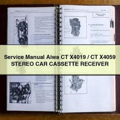 Aiwa CT-X4019 / CT-X4059 Stereo Car Cassette Receiver Service Manual PDF