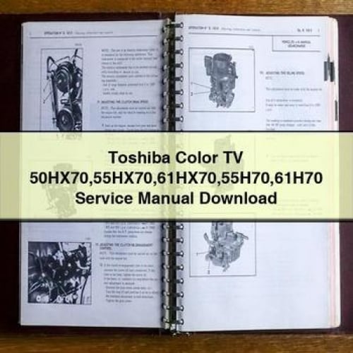 Toshiba HX70 Series Color TV Service Manual