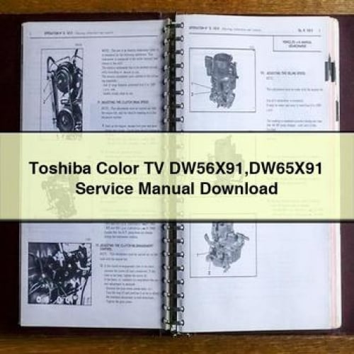 Toshiba Color TV DW56X91 DW65X91 Service Manual Download PDF