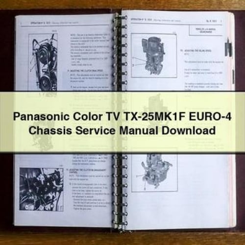 Panasonic Color TV TX-25MK1F EURO-4 Chassis Service Manual Download PDF