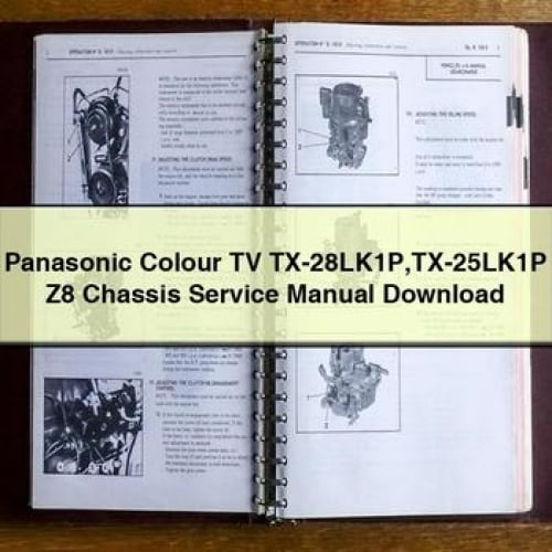 Panasonic TX-28LK1P / TX-25LK1P Z8 Chassis Service Manual