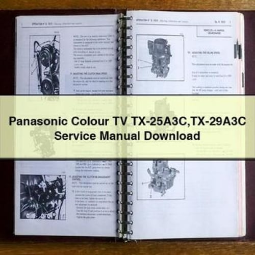 Panasonic Colour TV TX-25A3C TX-29A3C Service Manual Download PDF