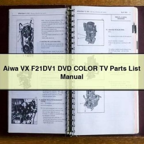 Aiwa VX F21DV1 DVD Color TV Parts List Manual PDF Download