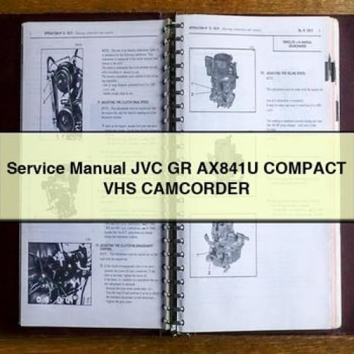 Service Manual JVC GR AX841U Compact VHS CAMCORDER PDF Download